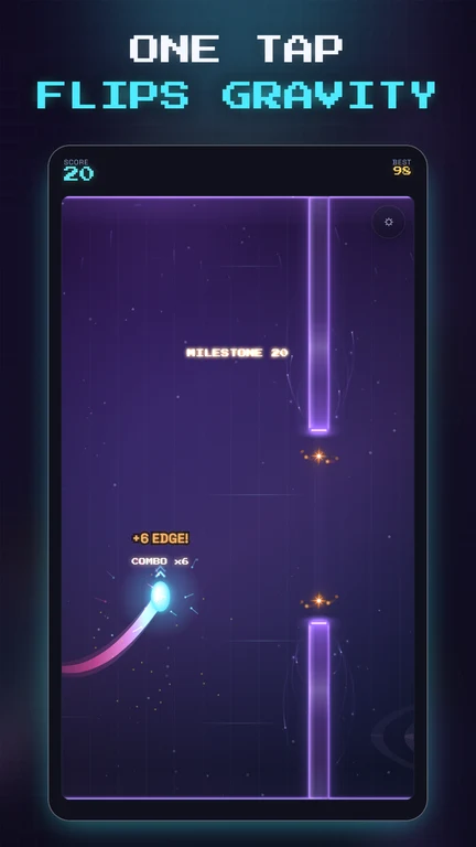 Drifter flips through Deep Field, with its trail curving toward the gate